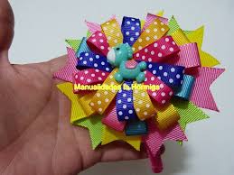 Idea Facil De Monos Redondos Con Cinta Para El Cabello Hair Bows Como Hacer Monos Monos De Liston Hacer Lazos