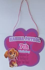 Paw Patrol Door Sign Paw Patrol Birthday Party Door Sign Paw Patrol Geburtstag Kindergeburtstagskarten Paw Patrol Geburtstag Einladungen