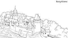 Ausmalbilder ritterburg zum thema gebäude und häuser zum ausdrucken und ausmalen. Aktuelle Hinweise Zur Burg Altena Markischer Kreis