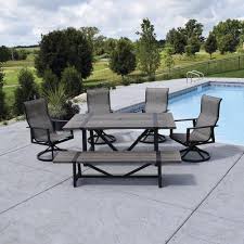 Backyard Creations Tanner Falls Collection 6 Piece Dining Patio Set Backyard Creations Patio Set Patio Furniture Collection