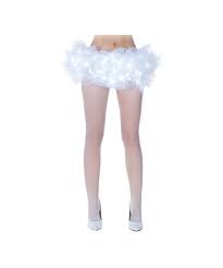 Adult White Light Up Adult Tutu Women Sexy Petticoat Costume