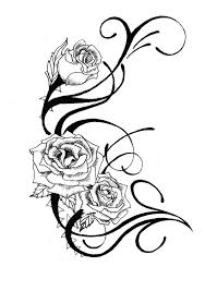 Rose Tattoo Design By Csdesigns83 On Deviantart Black And White Flower Tattoo Rose Tattoo Design White Flower Tattoos