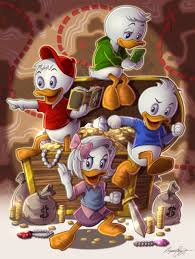 In quack pack , the boys were given more distinct personalities, with huey being something of a ladies' man, dewey as a computer whiz and louie as comic book. Artstation Huey Dewey Louie And Webby Gene Fayne