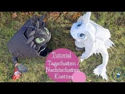 Tagschatten Nachtschatten Kostum Nahen Diy Lightfury Nightfury Costume Mommymade Youtube Nachtschatten Ohnezahn Kostum Drachenkostum