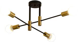 break where retro flushmounts work best. L Y Mid Century Modern Ceiling Light Fixture Sputnik Chandelier Industrial Semi Flush Mount Pendant Lighting For Kitchen Dining Roo