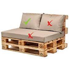 Grey Water Resistant Pallet Furniture 1 Piece Hollowfibre Back Cushion Only Amazon Co Uk Garden Cushions On Sofa Pallet Couch Outdoor Pallet Patio Furniture