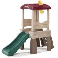Step 2 outdoor playhouse with slide. Naturally Playful Lookout Treehouse Kids Climber Step2