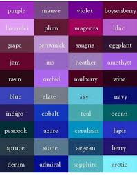 Blue Purple Shade Card Color Shades Color Psychology Color Theory