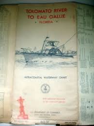 Details About Vtg 1963 Intracoastal Waterway Charts Tolomato River To Eau Gallie Florida