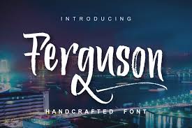 Browse and download handwriting fonts and generate images from custom text with handwriting fonts. Ferguson Font