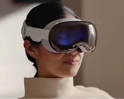 Image of Apple Vision Pro user playing a video game in a virtual world
