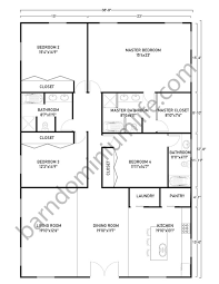 4 bedroom floor plans single story. Single Story Barndominium Floor Plans 8 Great Ideas