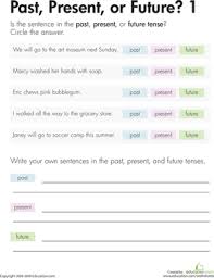Past Present Or Future Tense 1 Worksheet Education Com Past Present Future Future Tense Verbs Future Tense