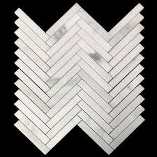 50 results approximate tile size: Calacatta Gold Italian Marble 1 X 6 Herringbone Mosaic Tile Polished Herringbone Mosaic Tile Calacatta Gold Marble Mosaic Tiles