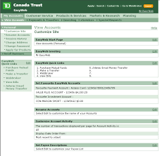 Td bank has close to 90,000 employees and a total asset value of a whopping c$1.7 trillion. B Easyweb Tour B Personal Banking Customize Site Rename Accounts