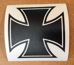 German Iron Cross Wwi In Gloss Black 1 Vinyl Decal Bumper Sticker 1st Class Vinyl Window Decals Bumper Stickers Vinyl Decals
