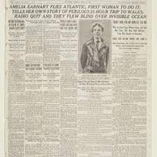 Amelia Earhart Completes Solo Transatlantic Flight 1932 Newseumed
