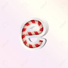 Pom poms, popsicle sticks, glue and yarn. Alphabet Small Letter E In Candy Cane Design Royalty Free Cliparts Vectors And Stock Illustration Image 52633102