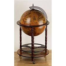 Bar Globe Terrestre Mappemonde En Bois D Eucalyptus Vhjklvmnbvghb