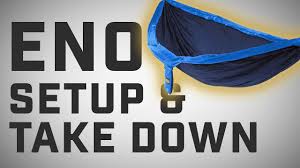 Eagles nest outfitters eno singlenest hammock rasta colors jamaican new with tag. How To Setup And Take Down An Eno Hammock Youtube