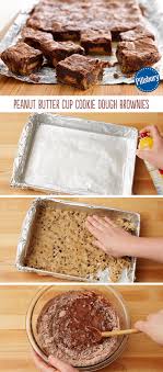 Peanut Butter Cup Cookie Dough Brownies Recipe Cookie Dough Peanut Butter Cup Cookies Cookie Dough Brownies