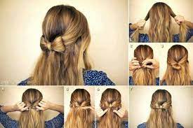 Top 10 Easy No Heat Hairstyles For Medium Or Long Length Hair Bow Hairstyle Long Length Hair Thick Hair Styles