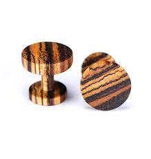 Zebrawood Wooden Cufflinks Karv Luxury