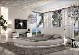 This creator offers some choices when it comes to round beds, separating the mattress from the frames. Paco Contemporary Italian Leather Round Bed Frame Fancy Homes