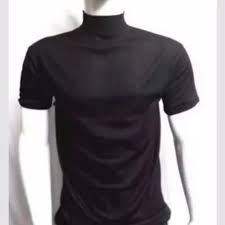 Sangat proporsional antara tinggi dan berat badanku. Cahaya Army Kaos Polos Leher Tinggi Kaos Satpam Leher Facebook