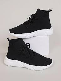 Whatever you're shopping for, we've got it. Lace Up Decor High Top Knit Sneakers Shein Eur