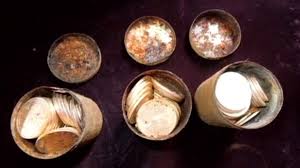 But, show them a tiny glass bottle full of gold and the same people will crowd to have a closer look. Gold Coins Found In Couple S Backyard On Sale Us News Sky News