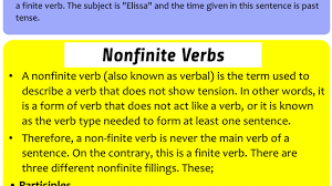 When there are two verbs, ne and pas (or another word/phrase) go around the first (conjugated) verb, followed by the past participle or infinitive. Finite Verbs And Nonfinite Verbs Definition And Example Sentences Lessons For English