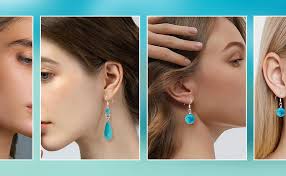GLLBTPT Turquoise Dangle Earrings 925 Sterling Silver for Women Drop  Earrings Boho Western Costume Jewelry for Women : Amazon.co.uk: Handmade  Products