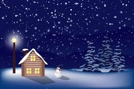 Snowy christmas backgrounds 48 images. Cartoon Snowy Night Vector Free Vector Graphic Download Christmas Landscape Christmas Wallpaper Backgrounds Landscape Drawings