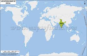 Australia fare sell an inverted map. India Location Map Location Of India Where Is India