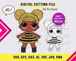 Queen Bee Instant Download Lol Dolls Queen Bees Bee Silhouette