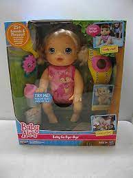 Baby Alive Go Bye Bye Doll Blonde Nib Crawls Talks W Accessories 630509423033 Ebay