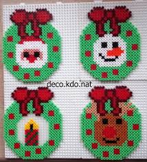 Des Petites Couronnes Facile A Faire Pour Ces Modeles 484 Perles Prix De Vente Terminee 3 30 L Unite Perle A Repasser Noel Craft Couronne Noel