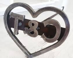 Each brand letter/number can be on a single iron, or all the if you don't do this, the brand will look untidy and may not be recognisable. Cattle Branding Iron Etsy