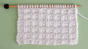 With its series of knits and purls, this texture resembles one of our favorite breakfast treats. Knit And Purl Stitch Patterns Stitch Patterns Knitting Knit Stitch Patterns