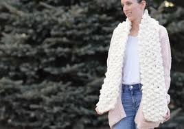 A free knitting pattern for knitting an easy scarf in garter stitch for absolute beginners. Big Luxurious Knit Scarf Pattern Allfreeknitting Com