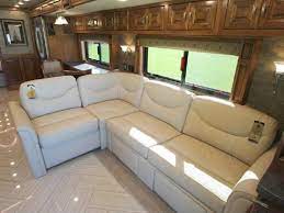 A travel trailer with a quad bunk configuration will typically feature a sleeping area with two sets of bunk beds. Villa International Expanding L Sofa