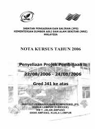 Namun laporan ini merupakan contoh laporan dari jurusan teknik komputer jaringan (tkj). Nota Kursus Tahun 2006 Penyeliaan Projek Pembinaan 22 08 2006 To 24 08 2006