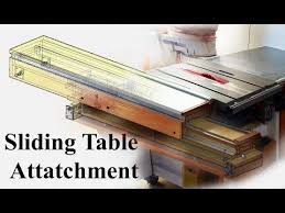 Sliding Table Attatchment Part 4 Finishing It Off Youtube Sliding Table Sliding Table Saw Diy Table Saw