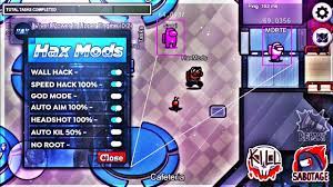 new now with added memes 😜 send messages as/from other players (lots of fun!) circle spin all players in space (with speed, pulse & dance options) all rotate together in space Among Us Mod Menu For Pc Free Trainer Download 2021
