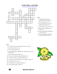 Students can solve ncert class 10 science acids bases and salts multiple choice questions with answers to know their preparation level. Acids Bases Salts Crossword