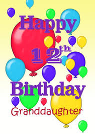 Today is an extraordinary day because a good man is celebrating his birthday, whom god loves and protects from above. Happy 12th Birthday Granddaughter Balloons Card Ad Affiliate Birthday Happy Card Ba Happy 12th Birthday Happy 11th Birthday Birthday Cards For Son