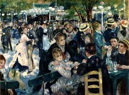 Renoir has become famous as a painter of the nude; Bal Du Moulin De La Galette Wikipedia