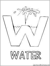 Letter w alphabet printable activities. Picture Alphabets W Coloring Page