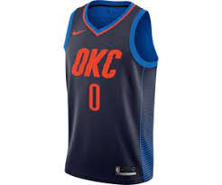 Featuring westbrook namen und zahl auf dem rücken und team farbe streifen auf den seiten genäht, dieses feminine geschnitten trikot verbindet die. Nike Russell Westbrook Oklahoma City Thunder Trikot Ab 65 00 Preisvergleich Bei Idealo De